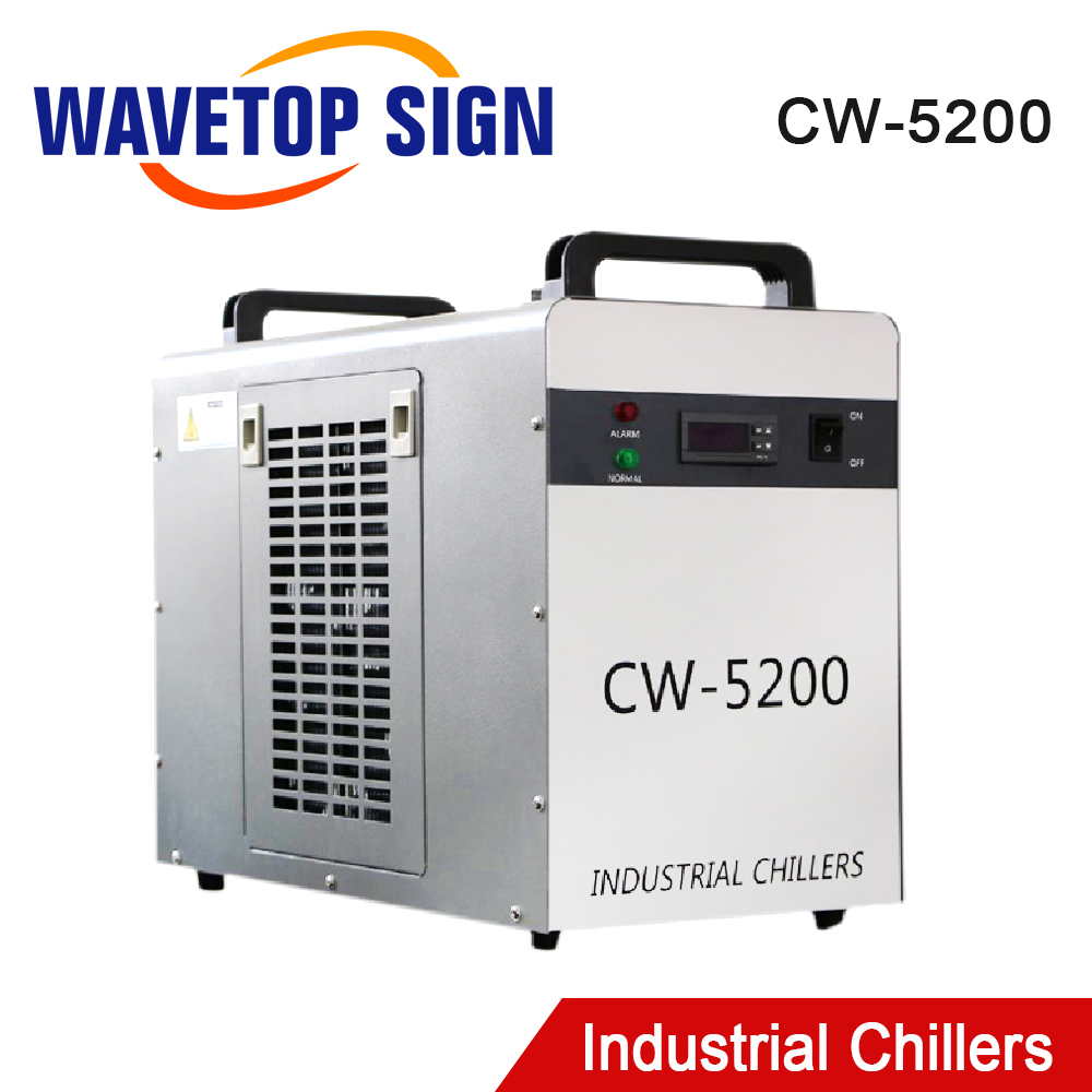 Industrial Laser Cutting Machines - WaveTopSign CW-5200 Industrial Water Chiller 5200W