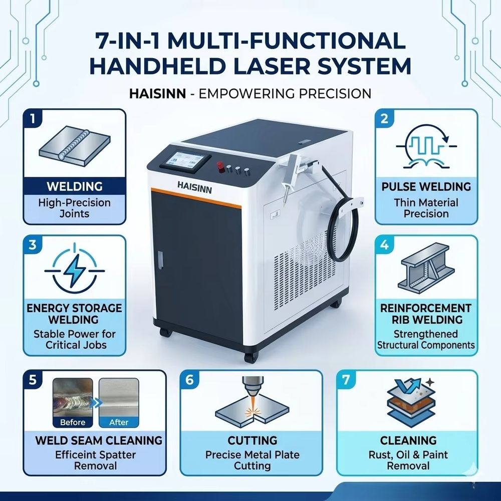 Industrial Handheld Fiber Lase - огляд і ціна Industrial Laser Welding Machine Hand Held