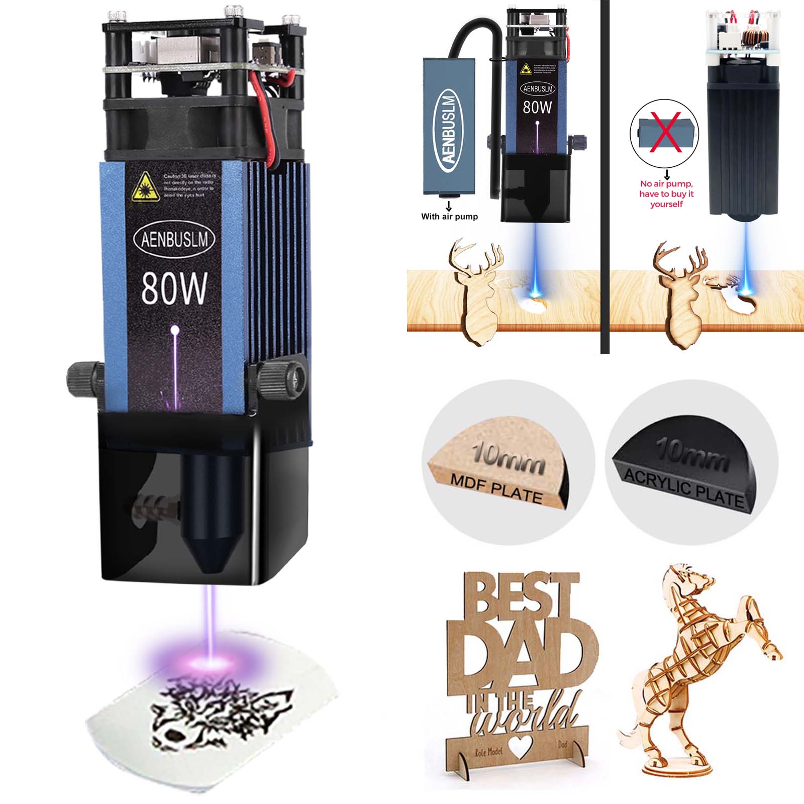 AENBUSLM 40W 80W Laser Cutting - огляд і ціна Laser Engraving Software