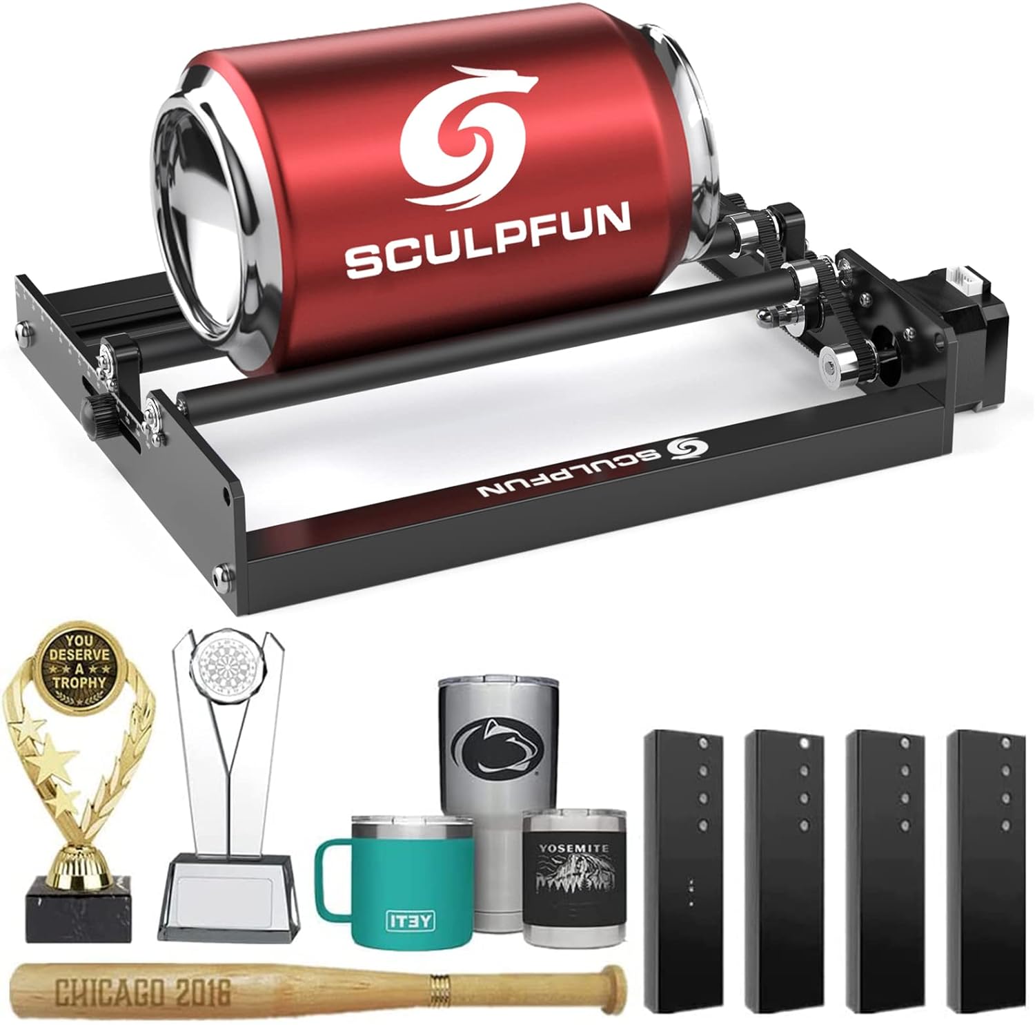 SCULPFUN Laser Rotary Roller L - огляд і ціна Rotary Axis Laser Engraver