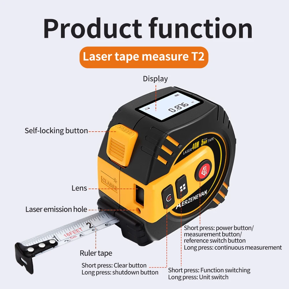 80m Laser Tape Measure Tape Me - огляд і ціна Industrial Laser Training