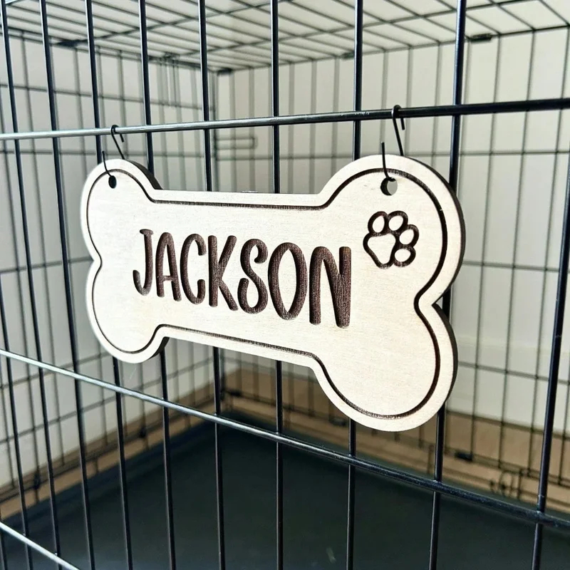 5PCS Custom Wooden Dog Tag - P - огляд і ціна Laser Engraving Software