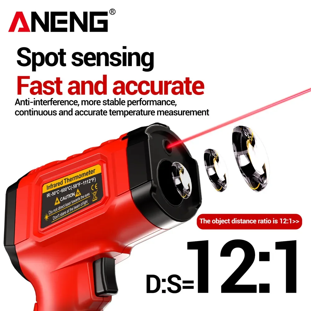 ANENG Infrared Thermometer Non - огляд і ціна Industrial Laser Blaster