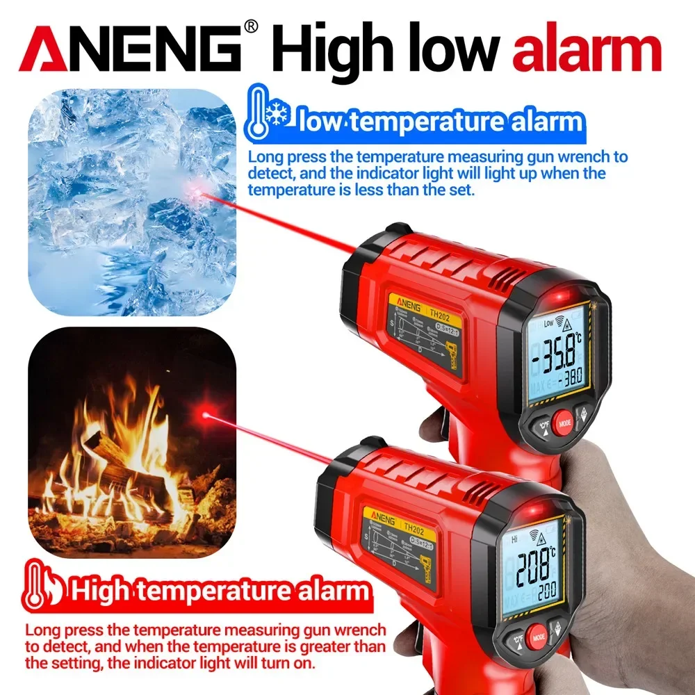 ANENG Infrared Thermometer Non - огляд і ціна Industrial Laser Blaster
