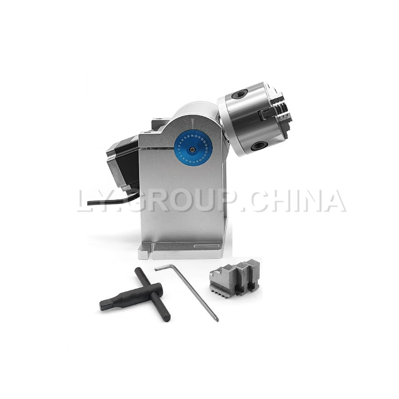 80mm Chuck D80 3 Claws Rotary  - огляд і ціна Rotary Axis Laser Engraver