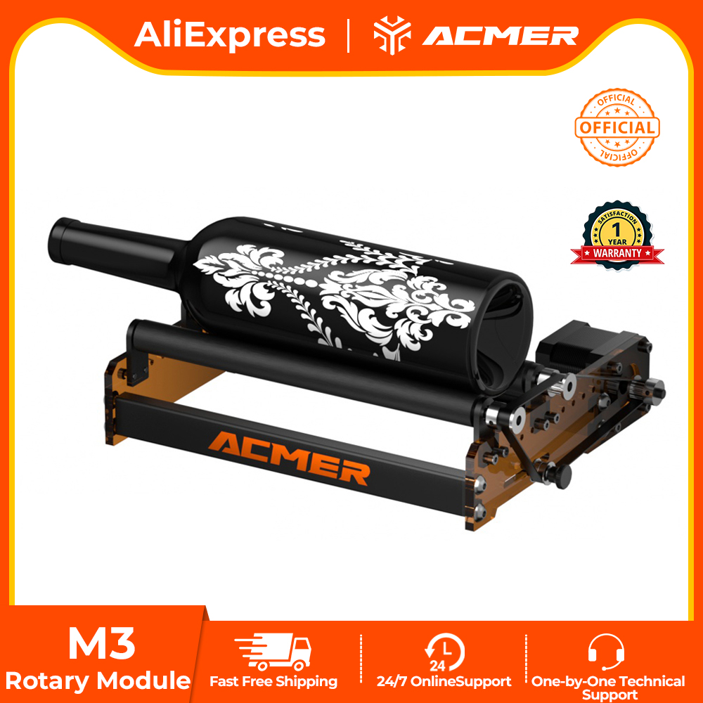ACMER M3 Laser Rotary Roller 3 - огляд і ціна Rotary Axis Laser Engraver