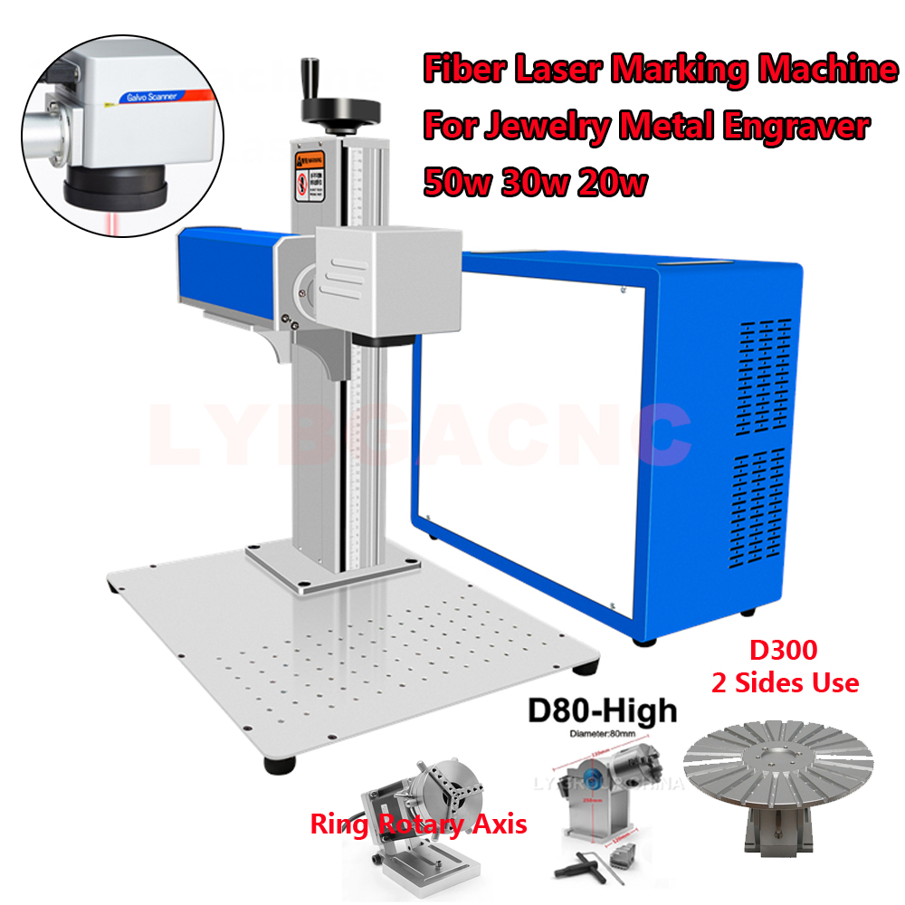 50W Fiber Laser 30W Metal Mark - огляд і ціна Rotary Axis Laser Engraver